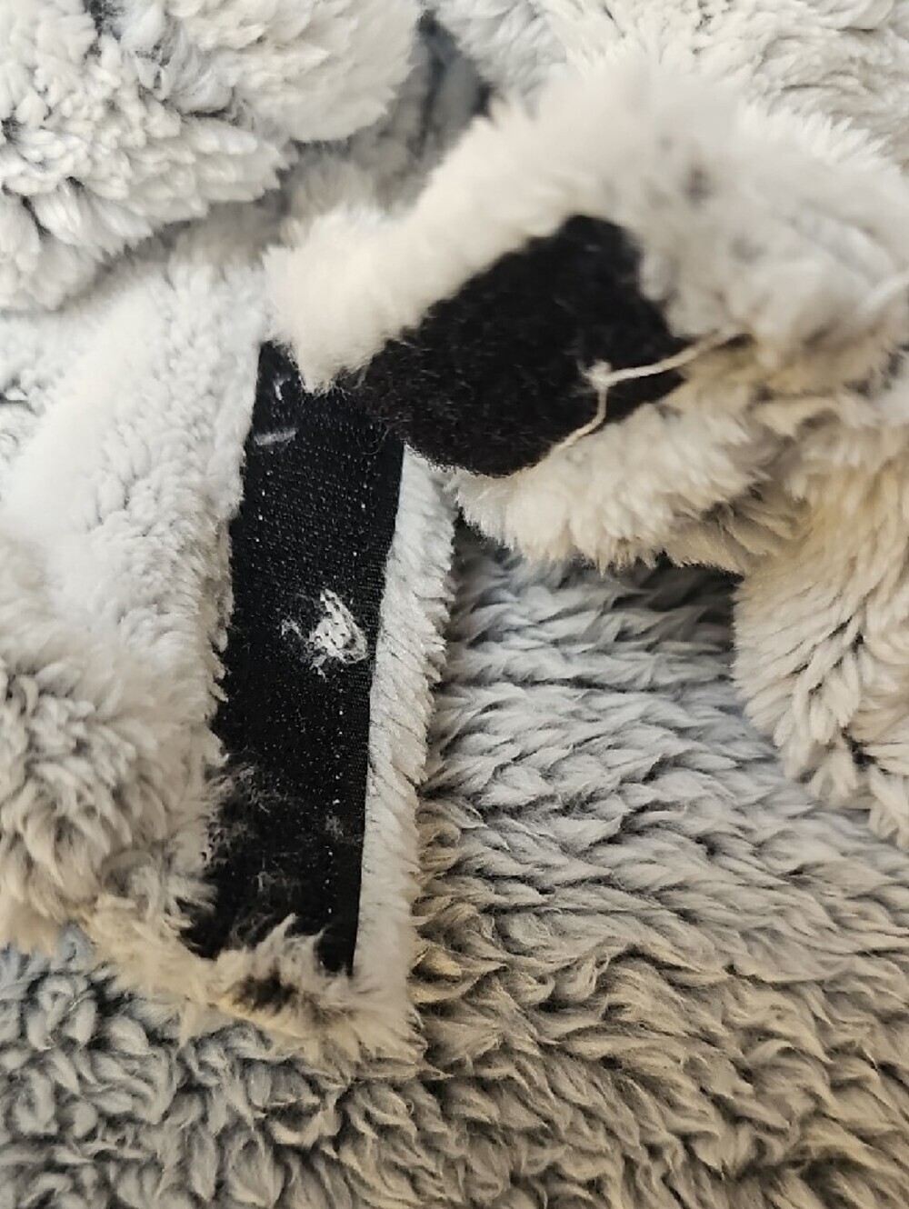 Polartec Dog Faux Shearling Pet Hoodie - Light Gray Size XS Sized Big - Picture 4 of 6